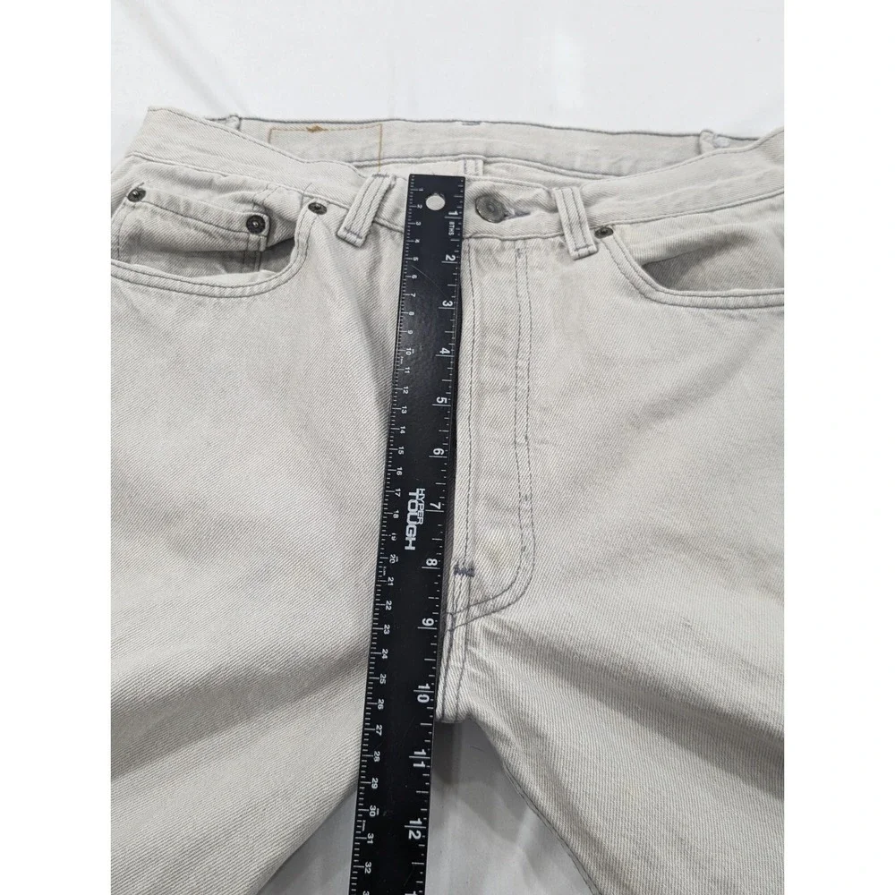 Vintage Levis 501 Jeans Mid 80s Light Wash‎ Silver Denim Workwear 30x32